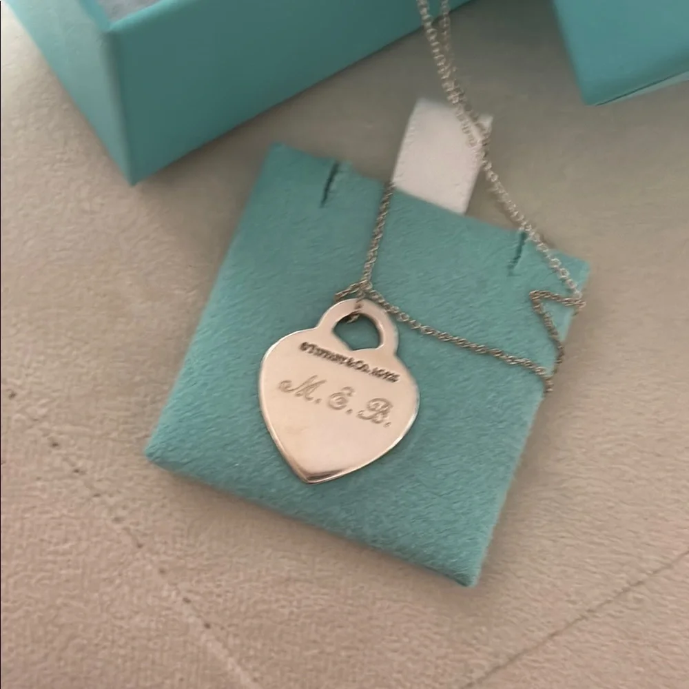 Tiffany & Co. Silver Heart Pendant Necklace - Picture 2 of 2